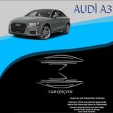 Audi A3 Uyumlu Sedan Krom Cam Çerçevesi 10 Parça A3 8V (2012-2019)