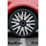 Audi A4 14'' Inç Jant Kapağı (4 Adet) Siyah Gri C107
