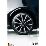 Audi A4 15'' Inç Jant Kapağı (4 Adet) Siyah Gri C106