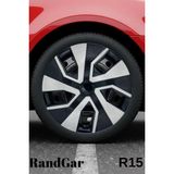 Audi A4 15'' Inç Jant Kapağı (4 Adet) Siyah Gri C113