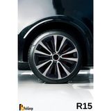 Audi A4 15'' Inç Jant Kapağı (4 Adet) Siyah Gri C121