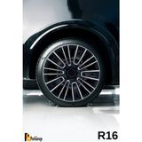 Audi A4 16'' Inç Jant Kapağı (4 Adet) Siyah Gri C117