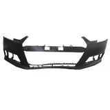 Audi A4 2015-2018; Ön Tampon Siyah Sensör Delikli/Çeki Kapaklı/Far Yıkama Deliksiz (Tyg) Oem No: (8W0807065agru)