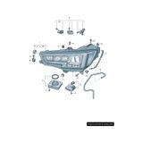 Audi A4 2016-2020 4M0907397AC GÜNDÜZ LED FAR BEYNİ SIFIR KODLU MATRİX