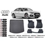 Audi A4 2020 Model Bagaj Havuzu Araca Özel Siyah Extra Havuzlu Paspas Takımı