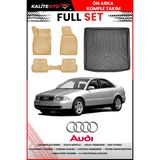 Audi A4 B6 2006 Model 4d Bagaj ve Pro Serisi Havuzlu Bej Paspas Takımı - Siyah