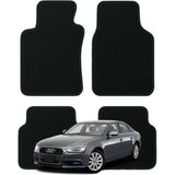 Audi A4 B8 ( 2009 - 2016 ) Özel Kesim Tam Uyumlu Lüx Oto Halı Paspas - Siyah