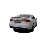 Audi A4 B8 2012 - 2016 S4 Arka Tampon Eki(makyajlı) - Difüzör (plastik) Uyumlu