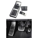 Audi A4 B9 A5 F5 2016-2023 Uyumlu Geçme Otomatik Pedal Seti 3 Parça Siyah Krom