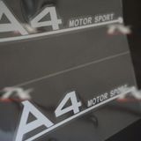 Audi A4 Motor Sport Kelebek Cam Sticker 2 Li Set