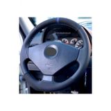 Audi A4 Uyumlu Direksiyon Kilifi Dikmeli Noktali-Nubuk Mavi Yuzuklu