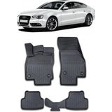 Audi A5 3D Pro Havuzlu Paspas 2016+ A+ Kalite Araca Birebir Uyum Sağlar - Siyah
