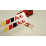 Audi A5 Logo Motor Kapağı Damla Silikon Plaka Logo Arma Amblem Ye