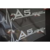 Audi A5 Motor Sport Kelebek Cam Sticker 2 Li Set