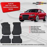 Audi A5 Paspas Araca Özel 2007-2011 Arası BOSSE 3D Havuzlu Oto Paspas - Siyah