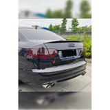 Audi A6 C6 Bagaj Üstü Spoiler Parlak Siyah Spoyler Plastik İthal