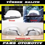 Audi A6 C6 Krom Ayna Kapağı 2 Prç. 2008-2011 P. Çelik