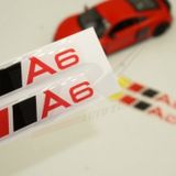 Audi A6 Logo 3M 3D Damla Silikon Torpido Bagaj Çamurluk Logo Ambl