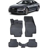 Audi A7 3D Pro Havuzlu Paspas 2018- A+ Kalite Araca Birebir Uyum Sağlar - Siyah