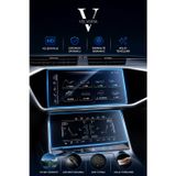 Audi A7 Navigasyon ve Alt Kontrol Paneli Nano Glass Ekran Koruyucu 2019-2023