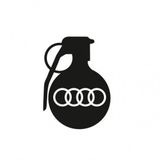 Audi Araba tampon El Bombası Yapıştırma Sticker