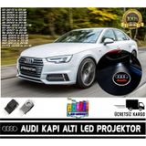 Audi Araçlar İçin Geçmeli Soketli Kapı Altı Led Logo