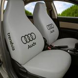 Audi İçin Açık Gri Ön Ve Arka Oto Servis Koltuk Kılıfı Penye Kumaş Koltuk Seti