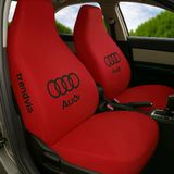 Audi İçin Kırmızı Ön Ve Arka Oto Servis Koltuk Kılıfı Penye Kumaş Koltuk Seti