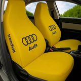 Audi İçin Sarı Ön Ve Arka Oto Servis Koltuk Kılıfı Penye Kumaş Koltuk Seti