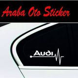 Audi Kalp Atışı Ritim Oto Sticker (2 Adet