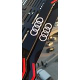 Audi Model Uyumlu Kırmızı Çizgili Piona Black Pleksi Takmatik Plakalık