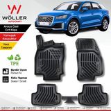 Audi Q2 Paspas 2015 2026 Arası Uyumlu 3D Havuzlu Wöller Paspas - Siyah