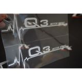 Audi Q3 Motor Sport Kelebek Cam Sticker 2 Li Set