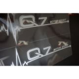 Audi Q7 Motor Sport Kelebek Cam Sticker 2 Li Set