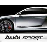 Audi Quattro Yan Kapı Alt Yazısı Sticker Oto Etiket 2 Adet