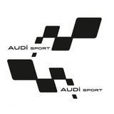 Audi Sport Yan Kapı için Çamurluk Sticker 2 Adet Sağ Sol