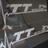 Audi Tt Motor Sport Kelebek Cam Sticker 2 Li Set
