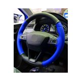 Audi Tt Uyumlu Direksiyon Kilifi Iki Renkli Mavi-Siyah