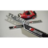 Audi Turbo S Line Çamurluk Yanı 3m Krom Abs Logo 2 Li Set