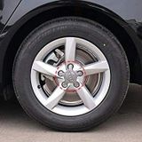 Audi Uyumlu Ahtapot Gri 5 Bijon Çelik Jant Göbek Arması