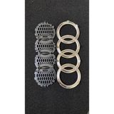 Audi Uyumlu Ön Panjur Logosu Krom 27,5cm x 9,5cm