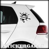 Audi Uyumlu Tuning Leke 2 Adet Sticker - Araba Motosiklet Kask Buzdolabi Cam Otomobil Atv Laptop Tablet Duvar Stickeri