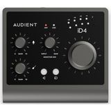 Audient Id4 Mkıı Yüksek Kalite Usb-C Ses Kartı: 2-Giriş/2-Çıkış 24BIT/96KHZ Burr Brown Ad/da Çeviriciler + 1x Class-A Audient Konsol Mikrofon Preamp + Jfet Dı