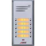 Audio 004849E10 Basic Hoparlörlü Zil Paneli Çift Sıra 10 Butonlu