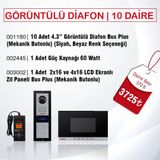 AUDIO 10 Daire Görüntülü Diafon Paketi