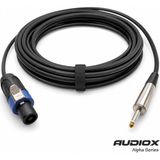 AUDIOX Alpha Series Speakon Jak Hoparlör Kablosu 2x1,5 mm Spekon Pasif Kabin Kablosu - Siyah - 15 m