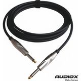 AUDIOX Beta Series Jak Kablo 6.3 mm Mono Gitar Amfi Klavye Enstrüman Kablosu - Siyah - 20 m