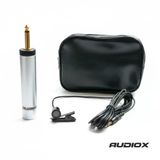 Audıox Yaka Mikrofonu 6.3 Mm Jak Girişli - Klipsli Lavalier Mikrofon (Mikser/Amfi/Karaoke Uyumlu) - Çantalı Set