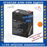 Aueh_ttec 6V 4Ah Bakimsiz Kuru Aku 6 Volt Aku 4 Amper Aku 6 Volt 4 Amper Aku Aynı Gune Yada Ertesı Gune Kargo