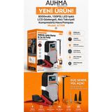 Auhma A7799 8000mAh 150PSI LCD Ekranlı LED Işıklı Araç Jump Starter Powerbank Akü Takviye Cihazı Hava Kompresörü